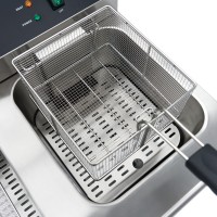 Frituurpan - 2 x 16 L - 2 Manden - met Tapkraan en Opbergruimte - 230V