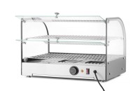 Opzet warmhoudvitrine tweelaags