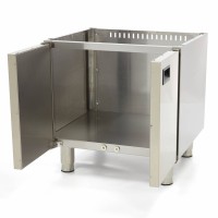 Horeca Onderstel - Dubbel - 60 cm Diep - met Deuren