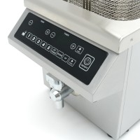 Frituurpan - 8 L - 1 Mand - Inductie - Liftsysteem - met Tapkraan