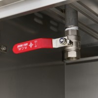 Frituurpan - 2 x 16 L - 2 Manden - met Tapkraan en Opbergruimte - 230V