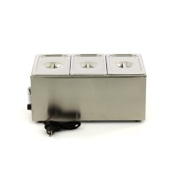 Bain Marie - met Tapkraan - incl. 3x 1/3 GN-Set - Elektrisch