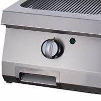 Heavy Duty Grillplaat - Gegroefd Chroom - Enkel - 70 cm Diep - Gas