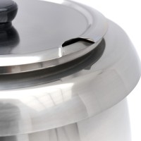 Soepketel - 10 L - Uitneembare binnenpan - Rvs - met Lepeluitsparing