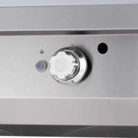 Heavy Duty Grillplaat - Half Gegroefd - Dubbel - 70 cm Diep - Gas