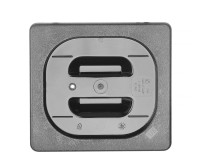 Deksel voor GN containers zwart polycarbonaat