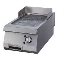 Premium Grillplaat - Gegroefd Chroom - Enkel - 90 cm Diep - Elektrisch