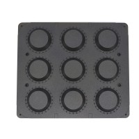 Tartelette Vorm - Rond - 89/65 mm - 9 stuks