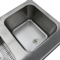 Frituurpan - 2 x 16 L - 2 Manden - met Tapkraan en Opbergruimte - 230V