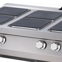 Premium Kookplaat - 6 Pitten - Driedubbel - 90 cm Diep - Elektrisch