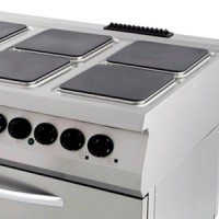 Premium Fornuis - 6 Pitten - Driedubbel - 90 cm Diep - incl. Brede Oven - Elektrisch