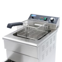 Frituurpan - 16 L - 1 Mand - met Tapkraan en Opbergruimte - 230V