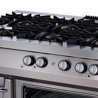 Premium Fornuis - 6 Pitten - Driedubbel - 90 cm Diep - Gas incl. Elektrische Oven