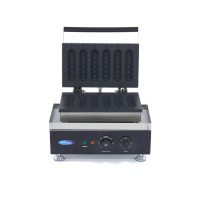 Wafelijzer - 6 Stuks - Corndog - Geribbeld