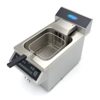 Frituurpan - 8 L - 1 Mand - Inductie - Liftsysteem - met Tapkraan