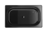 Container GN 1/4 zwart polycarbonaat