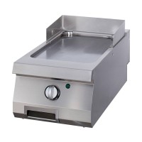 Heavy Duty Grillplaat - Glad Chroom - Enkel - 70 cm Diep - Elektrisch