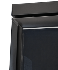 KOELKAST 1 GLASDEUR ZWART