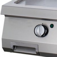 Heavy Duty Grillplaat - Half Gegroefd Chroom - Dubbel - 70 cm Diep - Gas