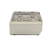 Kookplaat Horeca - 4 Pitten - Dubbel - 60 cm Diep - Gas