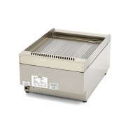 Horeca Grillplaat - Gegroefd - Enkel - 60 cm Diep - Gas