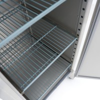 Koelkast - 600 L - 3 Verstelbare Roosters (2/1 GN) - Rvs - op Wielen