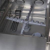 Horeca Vaatwasser - 40 x 40 cm - met Afvoer-, Glansspoel- en Zeeppomp - Digitaal Display -230V