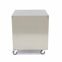 Onderstel RVS - 60 x 60 cm - 120 Kg Draagvermogen - Zwenkwielen