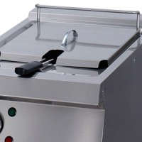 Heavy Duty Friteuse - 1 x 12 L - Enkel - 70 cm Diep - met Tapkraan - Elektrisch