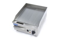 Grillplaat - Half Gegroefd - 36 cm - incl. Opvangbak