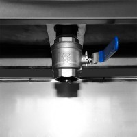 Frituurpan - 45 L - 1 Mand - met Tapkraan - 400V