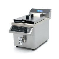 Frituurpan - 8 L - 1 Mand - Inductie - Liftsysteem - met Tapkraan