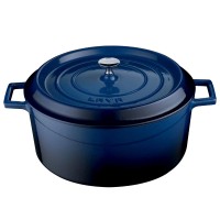 GIETIJZEREN BRAADPAN Ø28 BLAUW