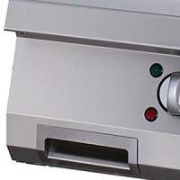 Heavy Duty Grillplaat - Gegroefd Chroom - Enkel - 70 cm Diep - Elektrisch