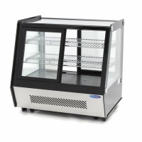Gebaksvitrine - 125 L - 71 cm - Schuifdeuren Voor en Achter
