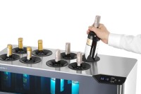 Wijnkoeler voor op het aanrecht, met 2 zones