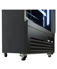 KOELKAST 1 GLASDEUR ZWART