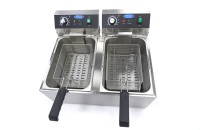 Frituurpan - 2x 11 L - 2 Manden - tot 2,8 Kg Frites