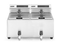 Friteuse Profi Line met aftapkraan digitaal - 2 x 8 l