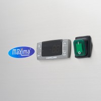 Koelkast - 400 L - 3 Verstelbare Roosters - Roestvrijstaal - op Wielen