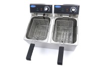 Frituurpan - 2x 8 L - 2 Manden - tot 2,8 Kg Frites