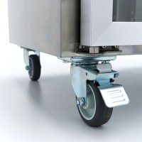 Koelwerkbank - 180 cm - 3 Glazen Deuren