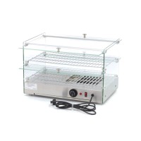 Warmhoudvitrine - 50 L - 55 cm - 2 Niveaus