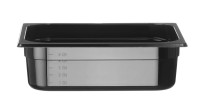 Container GN 1/2 zwart polycarbonaat