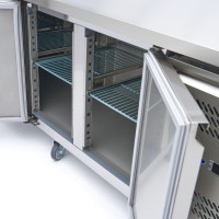 Vrieswerkbank - 223 cm - 4 Deuren