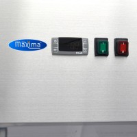 Vrieskast - 1400 L - 6 Verstelbare Roosters (2/1 GN) - Rvs - met Glazen Deuren