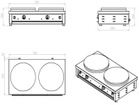 CRÊPE BAKPLAAT 2 PLATEN