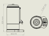 KOFFIE PERCOLATOR 6L - 40 KOPS
