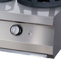 Premium Wok Brander - 2 x Ø 28,5 cm Pannenring - Dubbel - 90 cm Diep - Gas