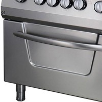 Heavy Duty Fornuis - 4 Pitten - Dubbel - 70 cm Diep - met Oven - Elektrisch